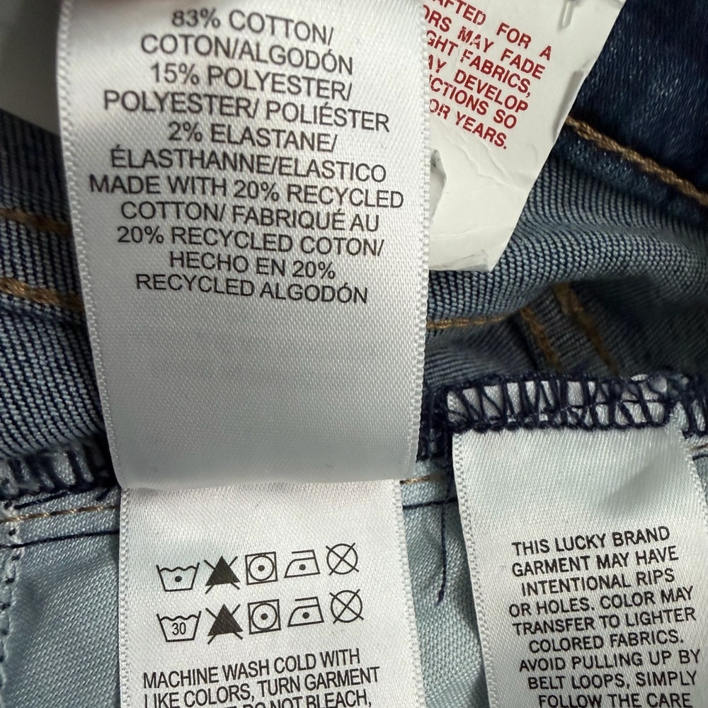 Lucky Brand Zoe Dark Blue Straight Leg Jeans - Picture 8 of 8